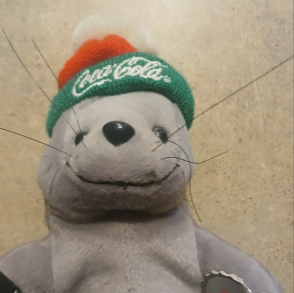 Vintage Coca-Cola Plush Seal